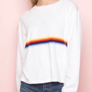 Rainbow Sweatshirt Brandy Melville